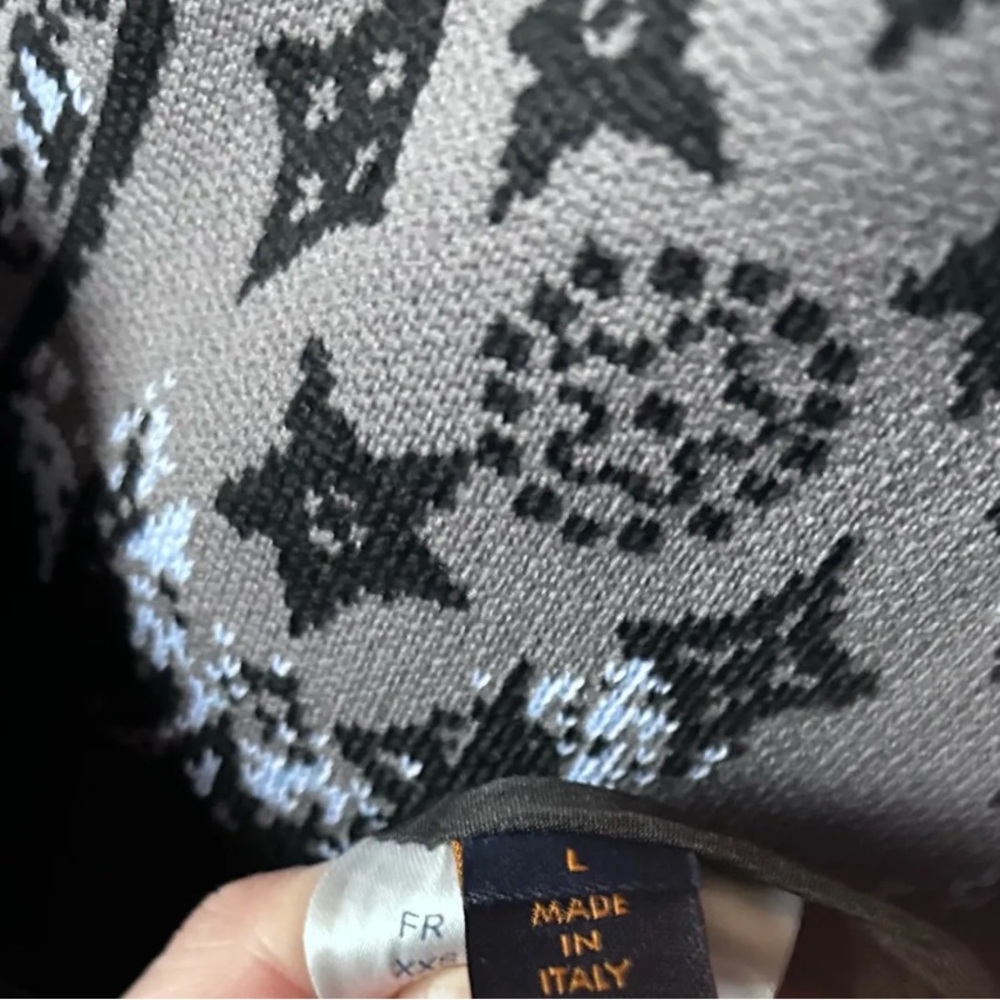 Jacquard Wool Pullover - image 8